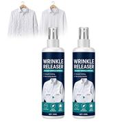 zoocco Wrinkle Releaser Spray Travel Size 50ml, Smooths Creases in Seconds No Iron Needed for Business Trips Vacation Daily Wear (2 PCS)