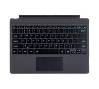 Zoof Type Cover pour Microsoft Surface Pro 7 Plus/Pro 7 / Pro 6 / Pro 5 / Pro 4 / Pro 3, 12,3", clavier sans fil ultra-fin avec pavé tactile multi-touchpad Bluetooth (Noir avec rétroéclairé)