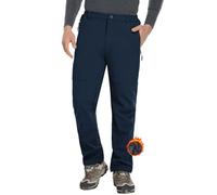 Zoofly Hommes Outdoor Softshell Randonnée Pantalon Épaississement Pantalon en Molleton Chaud Impermeable Sport De Plein Air Velo Cycliste Ski Jogging Randonnée Bleu