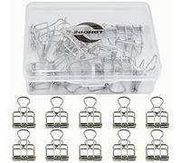 Zoohot Créatif pince à dessin creux argent Long clip de queue - Lot de 15