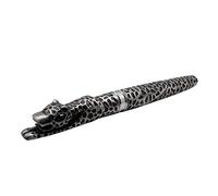 zoohot Leopard Jinhao Stylo plume à pointe moyenne et convertisseur d'encre de recharge (argent ancien)