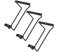 zoohot Lot de 3 porte-verres à vin noir de 17,8 cm - Porte-verres à pied sous armoire pour bar et cuisine (1 rangée)