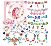 ZOOI Idee Cadeau Noel, Jouet Fille 5 6 7 8 9 10 Ans, Cadeau Fille 5 6 7 8 9 10 Ans, Idee Cadea Ado Bracelet Perles pour Bracelet, Breloques Creation Bijoux