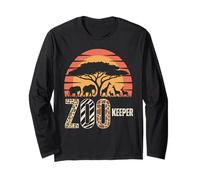 Zookeeper Animaux Zoo Wildlife Lover Safari Savane Manche Longue