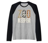 Zookeeper Animaux Zoo Wildlife Lover Safari Savane Manche Raglan