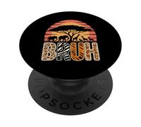 Zookeeper Animaux Zoo Wildlife Lover Safari Savane PopSockets PopGrip Adhésif