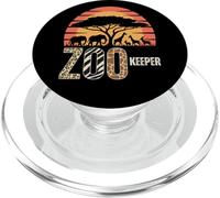 Zookeeper Animaux Zoo Wildlife Lover Safari Savane PopSockets PopGrip pour MagSafe