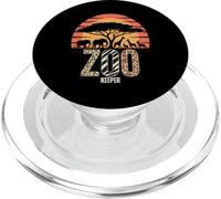 Zookeeper Animaux Zoo Wildlife Lover Safari Savane PopSockets PopGrip pour MagSafe