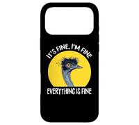 Zookeeper Funny I'm Fine Everything's Flightless Emu Lover Coque pour iPhone 17 Pro Max