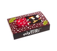 Zooksy Boîte Cadeau 2 Paires Chaussettes Eté Mixtury Longues Coton 41-46 Champignons