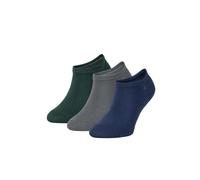 ZOOKSY - Chaussettes Courtes pour Garçons et Filles I Chaussettes en Coton I Chaussettes d'Été pour Enfants I Chaussettes Sportives I 30-35 I graphite, bleu marine, vert foncé
