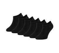 ZOOKSY - Chaussettes Courtes pour Garçons et Filles I Chaussettes en Coton I Chaussettes d'Été pour Enfants I Chaussettes Sportives I 30-35 I pack de 6 noir