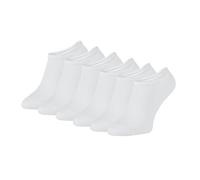 ZOOKSY - Chaussettes Courtes pour Hommes et Femmes I Chaussettes Doona en Coton I Chaussettes d'Été pour Femmes et Hommes I Chaussettes Sportives I Taille: 36-40 I Paquet de 6 pièces Blanc