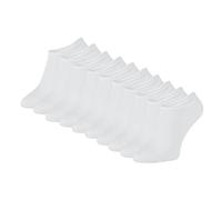 ZOOKSY - Chaussettes Courtes pour Hommes et Femmes I Chaussettes Doona en Coton I Chaussettes d'Été pour Femmes et Hommes I Chaussettes Sportives I Taille: 36-40 I Paquet de 10 pièces Blanc