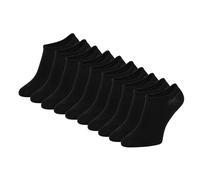 ZOOKSY - Chaussettes Courtes pour Hommes et Femmes I Chaussettes Doona en Coton I Chaussettes d'Été pour Femmes et Hommes I Chaussettes Sportives I Taille: 36-40 I Paquet de 10 pièces Noir