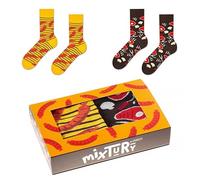 ZOOKSY - Chaussettes d'été colorées pour hommes femmes 2 paires MixTury I Dans une boîte parfaite pour être offerte I Chaussettes longues en coton I Un Barbecue I 41-46