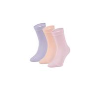 ZOOKSY - Chaussettes Longues en Coton I Unisexe pour Enfants I Chaussettes pour Tous les Jours I Unisexes I Chaussettes d'Entraînement I 30-35 I lilas, rose poudré, orange clair