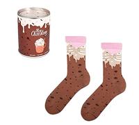 ZOOKSY - Chaussettes Noël Unisex - Motifs Joyeux et Colorés, Confort et Style pour Hommes et Femmes, Excellent Choix pour Cadeaux de Noël, Design Festif - Hot Chocolate, 41-46