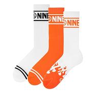 ZOOKSY - Chaussettes Sportives NINETIES I Unisexes I Gym, Antidérapantes I Chaussettes Sportives Homme, Chaussettes de Gym Homme I 3 Paires I 36-40 I Flamme BLANC