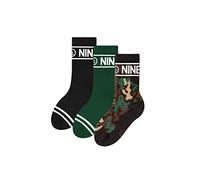 ZOOKSY - Chaussettes Sportives pour Enfants NINETIES I Unisexes pour Enfants I Gym, Antidérapantes I Chaussettes Sportives pour Garçon et Fille I 3 Paires I 24-29 I Camouflage militaire