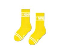 ZOOKSY - Chaussettes Sportives pour Enfants NINETIES I Unisexes pour Enfants I Gym, Antidérapantes I Chaussettes Sportives pour Garçon et Fille I 1 Paire I 30-35 I Jaune
