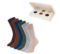 Zooksy Pack 6 Paires Chaussettes Longues Coton Confortables Sport Taille: 36-40 Earth Box