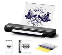 Zoolion Thermocopieur Tatouage, Imprimante Stencil Tatouage, M08F Imprimante Tatouage Copieur avec 10 Pièces de Papier Transfert, Thermocopieur Support Phone & PC, Imprimante Tatouage Transfert