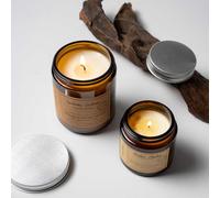 Zooly Bougie parfumée en pot de crème avec couvercle argenté - Lavande & Eucalyptus, 200 g, 1 pièce