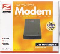 Zoom 3090-00-00 V.92/V.44 Modem Fax externe USB sans contrôleur