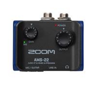 Zoom AMS-22 Interface audio 1 XLR / TRS Entre stro Entre 2 sorties Loopback Surveillance directe alimente par bus pour l'enregistrement et l