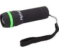 Zoom-Flashlight 1W-LED Noir, Vert Lampe de poche