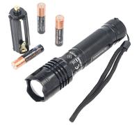 Zoom Fokus Lampe de poche LED avec LED 5 watts max. 535 lumens, 3 piles AAA Duracell incluses Lanterne de camping
