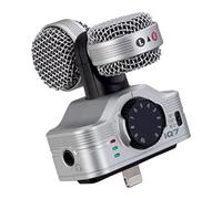 Zoom iQ7 Microphone stéréo Mid-Side pour iPhone/iPad sur connecteur Lightning, Capsule rotative pour l’alignement avec la caméra iOS, pour l’Enregistrement de Musique, vidéos, interviews et Plus