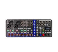 Zoom - L6max Livetrack, Mélangeur 12 voies, 4 entrées micro, 32 Bits à virgule flottante, enregistrement carte SD, Mode Bounce, écran OLED, MIDI, Réduction de bruit AI musique, streaming, podcasting