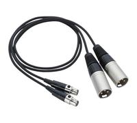 Zoom Lot de 2 câbles TXF-8 équilibrés TA3 vers XLR, pour enregistreur de terrain F8n et autres appareils, mini XLR femelle TA3 vers XLR mâle pleine taille