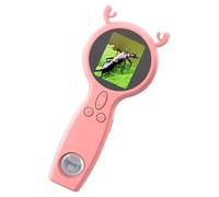 Zoom Optique Portable | Microscope Éducatif pour | 7.8 Pouces Outil Scientifique HD avec Double Lentille | Caméra Et Vidéo pour Studio, Nature, Jardin, Cadeau Enseignement