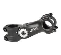 Zoom Potence en aluminium, Son inclinaison peut varier de 0 60 degrs, Adapte pour les cintres de diamtre 31.8 mm, Noir mat / argente, pour 1.1/8", Longueur : 105 mm / largeur : 70 mm