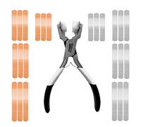 Zoom Precision Ring Stamping Kit avec pince à cintrer les anneaux et ébauches d'estampage en cuivre et en aluminium;Outil de pliage d'anneaux pour kit de fabrication d'anneaux,kit d'estampage en métal