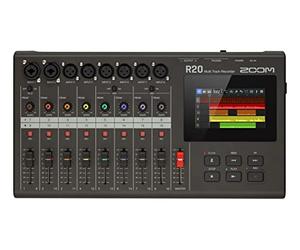 Zoom R20 Enregistreur 16 Pistes avec écran Tactile, 6 entrées XLR + 2 XLR-Jack, édition intégrée, Effets, synthétiseur, Boucles de Batterie et Interface Audio USB, pour Composition Musicale