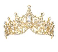 Zooma Couronne de Mariage pour Mariée, Diadème de Princesse en Strass pour Femme pour Bal de Fin D'année, Concours de Beauté, Mariage - Accessoire de Cheveux Fait à La Main