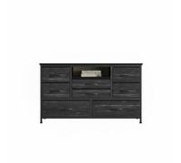 ZoomBuggy Armoire Chambre, Armoire à Tiroirs Multifonctionnelle, 2 Ports USB Et 3 Ports AC, Meuble TV Suspendu avec Lumières LED RGB, pour 50 Pouces TV, pour Chambre, Salon, Entrée
