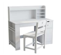 ZoomBuggy Ensemble De Table Et Chaise Enfant Bureau d'étude Réglable - Plateau Inclinable 0-70° pour Devoirs Loisirs Dessin, Design Ergonomique avec Dossier Courbé pour Enfants 3-8 Ans