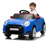 ZoomBuggy Mini Voiture Electrique Enfants 12V sous Licence, Télécommande 2,4 GHz, LED, Musique, USB, Voiture Electrique Enfant, Modèle BMW pour Enfants à partir de 3 Ans, Bleu