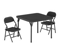 ZoomBuggy Table Enfant avec 2 Chaise et Pliable, Ensemble de Table pour Enfants Table et Chaises pour Chambre d'enfant, Rembourrées pour Salle à Manger, Garderie,Salle de rèch et