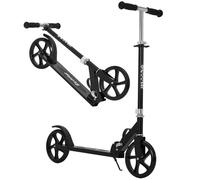 ZoomBuggy Trottinette pour Enfants avec 2 Grandes Roues, Trottinette Pliable à Hauteur Ajustable sur 4 Niveaux, Charge 100 kg, Trottinette Évolutive pour Enfants 3+ Ans, Noir