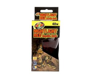 Zoomed Nightlite Lampe Rouge pour Reptile/Amphibien 40 W