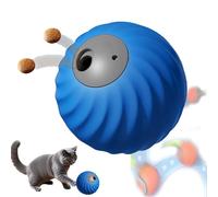 Zoomie 2.0, 2 in 1 Interactive Dog Balls ＆ Pet Feeder, Dog Track Food Leaking Ball, USB-C Rechargeable, Suitable for Small/Medium Dogs, Safe and Durable (Blue)