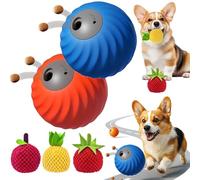 Zoomie Buddy 2.0, Jouet Interactif 2 En 1 Pour Chien, Balle Et Distributeur De Nourriture Avec Revêtement En Peluche Fruitée, Pour Occuper Les Chiens De Petite, Moyenne Et Grande Taille (2Mix+3Mix)