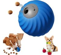 Zoomie Buddy 2.0, Smart Touch Interactive Dog Toy, 2 in 1 Interactive Dog Balls & Pet Feeder, Treat Dispensing Puzzle Toy, Durable Pet Safe Design, Suitable for Small/Medium Dogs (Blue,No Cover)