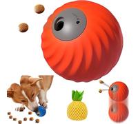 Zoomie Buddy 2.0, Smart Touch Interactive Dog Toy, 2 in 1 Interactive Dog Balls & Pet Feeder, Treat Dispensing Puzzle Toy, Durable Pet Safe Design, Suitable for Small/Medium Dogs (Orange,Pineapple)